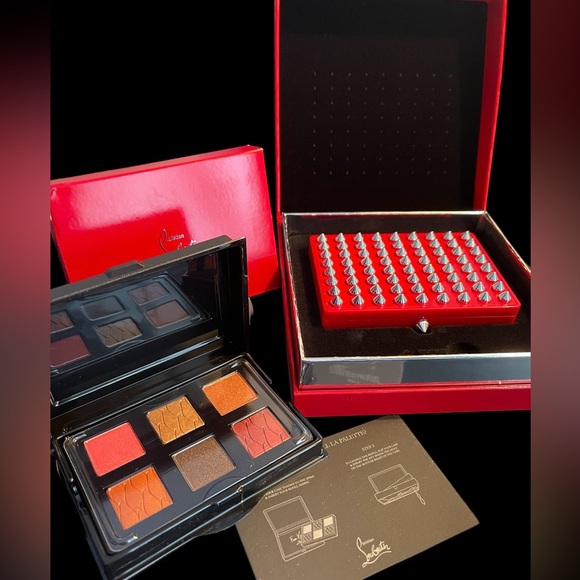 Christian Louboutin NIB 2Pc Abracadabra Gorgeous ReusableSpiked Case&6 Eyeshadow - Picture 4 of 16